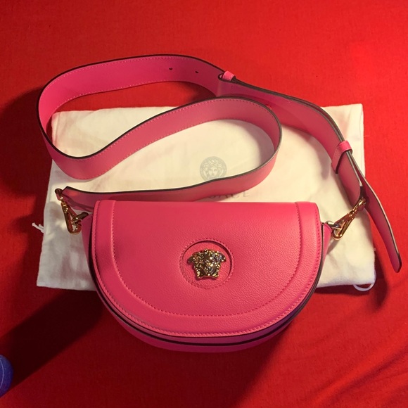 Versace Handbags - NEW Versace Vibrant Pink Crossbody Bag